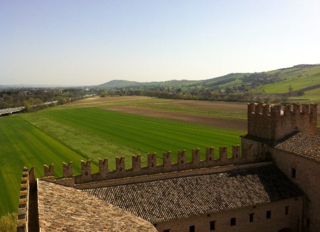 Castello della Rancia, panorama dal mastio.