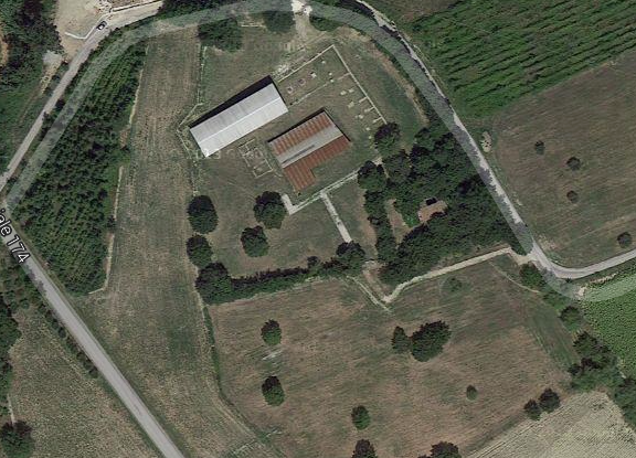 Il santuario di Monterinaldo visto da Google maps